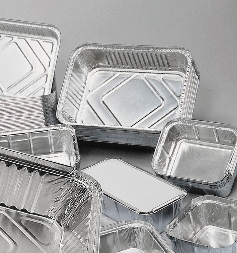 Aluminum Rectangular Container with wrinkle wall